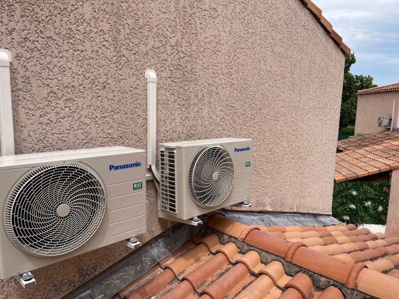 Vente fourniture et pose de climatiseurs PANASONIC pour une maison prés d’Aix en Provence