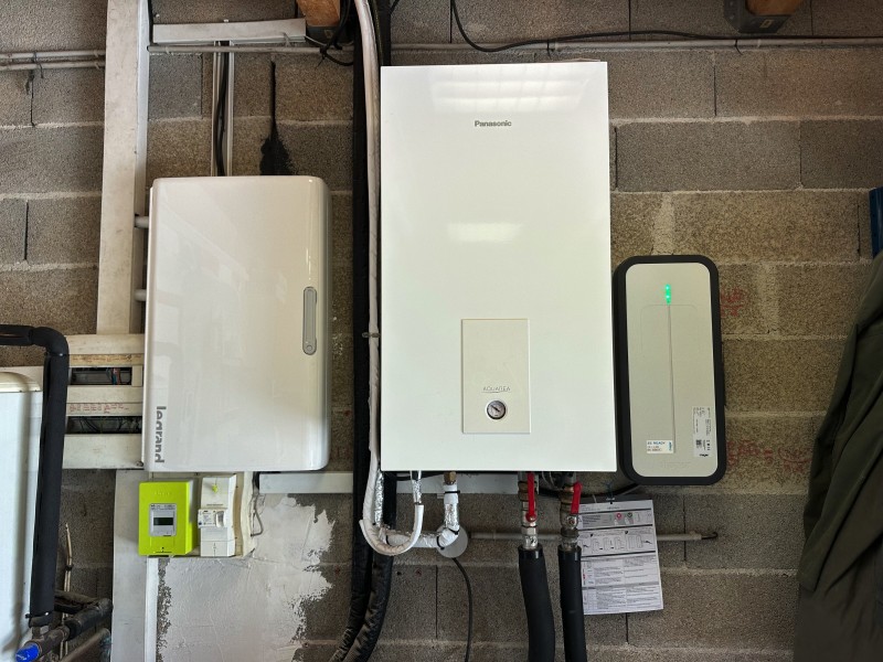 tableau électrique, PAC et borne hager