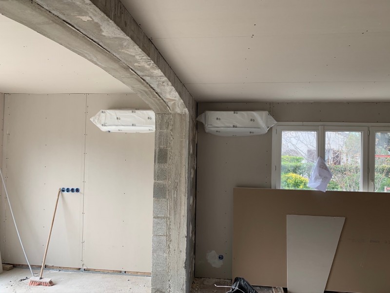 Pose climatiseur multiplit PANASONIC TZ à bouc bel air